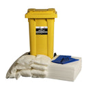 Oil Spill Kit - 120 Litre Supplied in Wheelie Bin | BS 7959 | UK