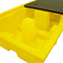 4-Drum Spill Pallet | 205L Sump | Polyethylene | 205L Drums | COSHH UK | UK