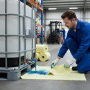 Premium Mediumweight Chemical Absorbent Roll - 38cm x 46m for Versatile Liquid Cleanup | BS 7959 | UK