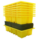 4-Drum Spill Pallet | 205L Sump | Polyethylene | 205L Drums | COSHH UK | UK