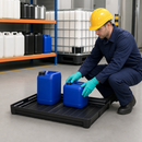40 Litre Polyethylene Spill Pallet, Electrically Conductive, 200 kg Load Capacity, for Safe Chemical Storage