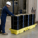 4 Drum Inline Spill Pallet for Safe Chemical Storage
