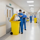 Premium 770 Litre Clinical Waste Bin with 4 Wheels - Heavy Duty HDPE Construction for Secure Waste Management | Polyethylene | COSHH | UK