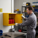 Heavy Duty Flammable Storage Cabinet with 7 Litre Sump and Adjustable Shelf for Safe Chemical Storage | DSEAR | UK