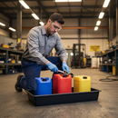 Premium 65 Litre Drip Tray for Spill Containment and Liquid Dispensing - Portable and Versatile | COSHH | UK