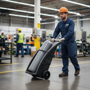 Premium Gas Cylinder Trolley for Safe Single Cylinder Storage and Maneuvering - Non-Sparking Plastic Construction | Polyethylene | COSHH | UK