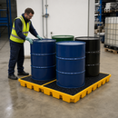 4 Drum Bunded Work Floor for Safe Chemical Storage