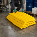 Polypropylene Chemical Absorbent Booms, 1.2m Length, 20 Pieces, for Leak Containment
