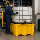 Single IBC Spill Pallet for Safe Oil and Chemical Storage