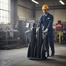 Premium Heavy Duty Gas Cylinder Trolley for Safe Storage and Maneuvering of Two Cylinders with Integrated Valve Tray | COSHH | UK