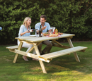 Premium 5ft Picnic Table - Heavy Duty Construction, Seats Six, Easy Assembly, and 15-Year Rot Guarantee | COSHH | UK