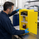Poly Storage Cabinet with Lockable Doors for Safe Container Storage