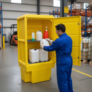 Premium Heavy Duty Poly Storage Cabinet with Lockable Doors and 225 Litre Capacity | Polyethylene | DSEAR | UK