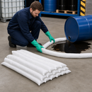 Polypropylene Oil Absorbent Socks, 1.2m Length, 53 Litre Capacity (Pack of 20)