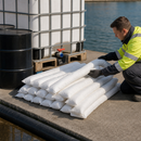 Polypropylene Oil Absorbent Booms, 1.2m Length, 53 Litre Capacity, Pack of 20