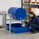 Steel Drum Rack and Dispensing Station for 1 x 205 Litre Drum, 235 Litre Containment, 1049 x 1236 x 837 mm, for Safe Storage of Flammable Liquids