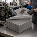 Lightweight 3-Ply Universal Absorbent Cloths, 40 x 50 cm, 70 Litre Oil Absorption Capacity, Lint-Free, for Cleaning & Maintenance (Pack of 100)