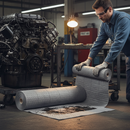 Premium Mediumweight General Purpose Roll 76cm x 46m - Heavy Duty Absorbent Material for Paints, Solvents, and Chemicals | BS 7959 | UK