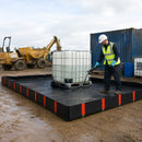 Vehicle & Equipment Portable Spill Bund 6000 x 2500 x 250mm – 3750L PVC Containment Bund