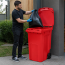 360 Litre Red Wheelie Bin for Domestic & Commercial Waste Disposal