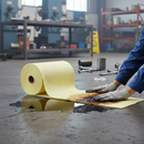 Premium Mediumweight Chemical Absorbent Roll - 38cm x 46m for Versatile Liquid Spills | BS 7959 | UK