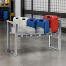 Steel Galvanised Stacking Canister Rack for 5 x 20L, 4 x 30L or 3 x 60L Canisters, 700kg Load Capacity, Stackable Design, for Safe Storage of Hazardous Materials