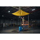 Premium Roof Drip Diverter 12' x 12' - Heavy Duty Vinyl-Coated Fabric for Effective Leak Management | COSHH | UK