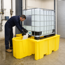 Single IBC Spill Pallet with Dispenser for Safe Liquid Storage