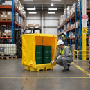 4-Drum Spill Pallet | Polyethylene | 205L Drums | COSHH UK | UK