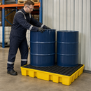 Bunded Work Floor for Two 205L Drums with Removable Grid
