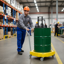 Premium Heavy Duty Drum Dolly for 205L Drums - Lightweight, Sturdy, and Easy to Maneuver with Locking Castors | COSHH | UK