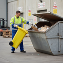 120L Wheelie Bin | Yellow | Heavy Duty | COSHH | UK