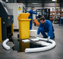 Premium 250 Litre Wheelie Bin Oil Spill Kit - High Absorbency for Oil and Fuel, Easy Mobility for Workshops and Warehouses | BS 7959 | UK