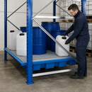 Polyethylene Spill Tray with Galvanised Grid for 2700mm Shelving, 235L Containment, 800kg Load Capacity (Default Title)