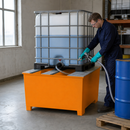 Steel Spill Pallet for 1000L IBC Storage with Corrosion Protection