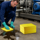 Heavyweight Chemical Absorbent Pads for Spill Management (Pack of 100)