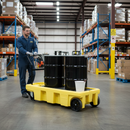 Premium Poly Spillcart for Safe Transportation of Drums and Tools with Ergonomic Handle and Removable Grid | Polyethylene | COSHH | UK