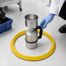 Plastic PU Flexible Separation Barrier Ring, Ø 500 x H 50 mm, Yellow, for Laboratory & Workbench Use