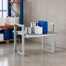 Steel Galvanised Stacking Shelf for Small Containers, 1049 x 1130 x 837 mm, 435 kg Load Capacity, Stackable up to 3 High, for Safe Hazardous Material Storage