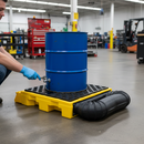 1-Drum Spill Pallet | Polyethylene | 205L Drums | COSHH UK | UK