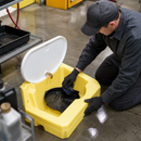 Universal Well Liner for Poly Dolly & Rack for Easy Cleanup