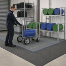 Polyethylene Spill Decking with Galvanised Grid, 3000 x 790 x 150 mm, 280 L Containment, 5 Drum Capacity, for Safe Chemical Storage