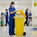 Premium 120 Litre Clinical Waste Bin - Hygienic, UV Resistant, Compliant with EN 840 Standards | UK | COSHH | UK