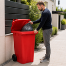 120 Litre Red Wheelie Bin for Efficient Waste Management