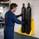 Wall Mounted Gas Cylinder Stand for Safe Storage (Holds 2 Cylinders)