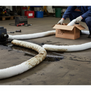 Premium Medium Oil Socks - Hydrophobic Absorbent for Oil and Fuel Containment, Pack of 20 | BS 7959 | UK