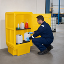Poly Storage Cabinet with Lockable Doors for Safe Container Storage