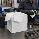 Lightweight Polypropylene Oil Absorbent Fleece Cloths, 40 x 50 cm, 200 Pieces, Ideal for Maintenance & Repair Work