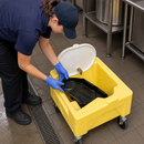 Universal Well Liner for Poly Dolly & Rack for Easy Cleanup