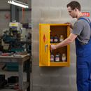 Premium Flammable Storage Cabinet with 10 Litre Sump, Adjustable Shelf, and 30-Minute Fire Resistance | DSEAR | UK